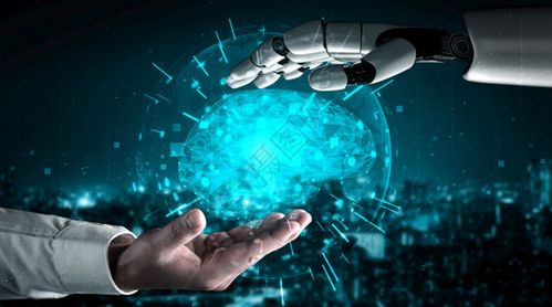 智能ai工厂3d进行人工智能ai机器人和开发研究为生活者的未来服务数字